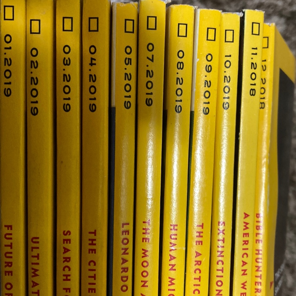 2019 year subscription of National Geographic